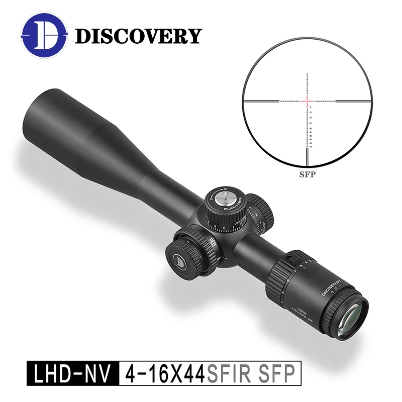 New Discovery LHD-NV 4-16X44SFIR SFP Riflescope Illuminated Shockproof Scope Side Focus Sight With HD Bright Glass