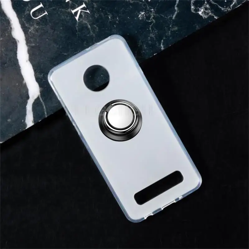 Модный чехол с полным покрытием для Motorola Moto Z4 Z4 Play XT1980 XT1980-3 6,4 дюйма, металлическое кольцо-держатель, Магнитный чехол для телефона из ТПУ