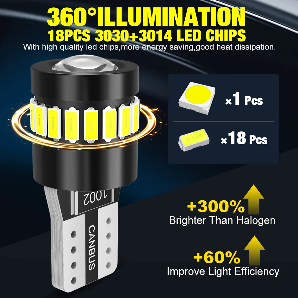 XSTORM LED Canbus   194 168 , ڵ ׸ ̵ Ʈ ȣ , ſ  ڵ , T10 W5W, 5W5, 5W, 12V, 1000LM