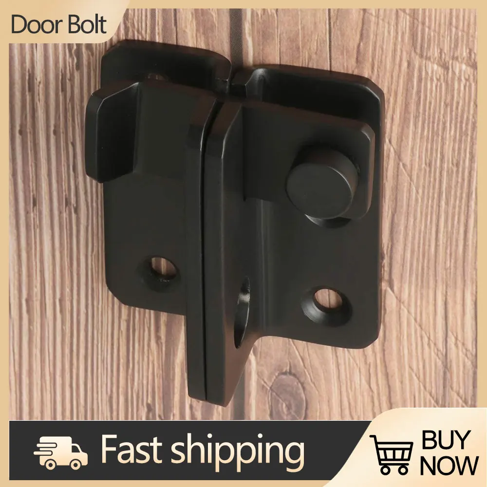 

Stainless Steel Door Bolt Latch Free Punching Wardrobe Drawer Cabinet Cupboard Door Latch Lock Home Safety Furniture Hardware
