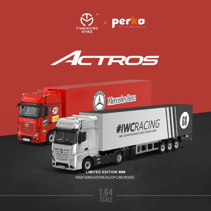 1/64 TIMEMICRO ベンツ　Actros アクトロス　トラック　黒 Amazon | 1/64 TIMEMICRO & Perka benz ベンツ Actros