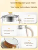 220V 1500ML Electric Preserving Pot Automatic Glass Tea Cooking Pot Multi Cooker & Ceramic Glaze Non Stick Coating Heating Plate 5