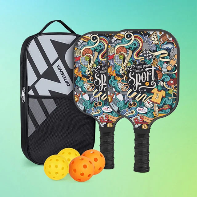 1set USAPA Approved Thermoformed Unibody T700 Raw Carbon Fiber Pickleball Paddle Spin For Adult and children's Pickleball Paddle 2