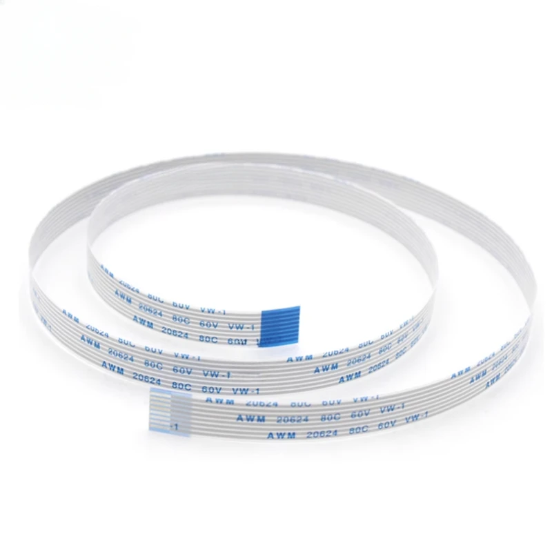 Flat Flexible Cable 10PCS FFC FPC AWM 20624 80C 60V VW-1 Flat Flexible Cable 0.5MM 4 5 6 8 10 12 14 16 18 20 24 26 30 32 34 36 38 40 45 50 54 60 Pin