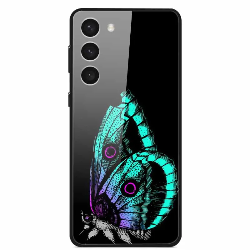 Premium Tempered Glass Case with Space-Themed Design and Enhanced Bumpers
