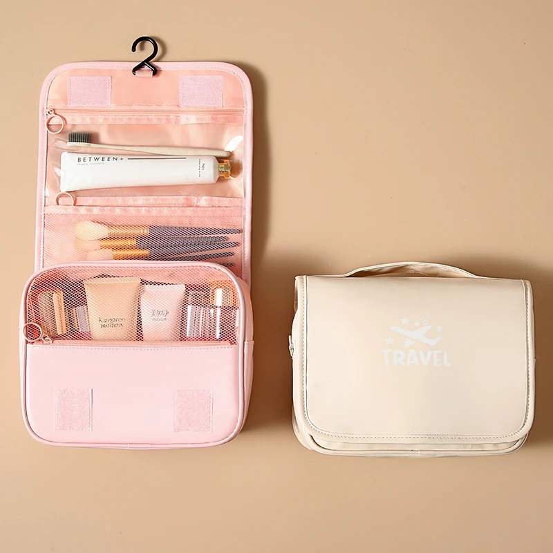 

High Quality Women Makeup Bags Travel Cosmetic Bag Toiletries Organizer Waterproof Storage Neceser Hanging Bathroom Wash Bag
