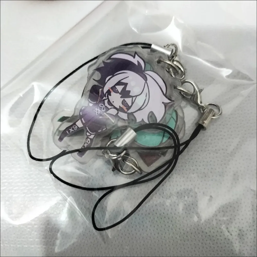 Anime-Inspired Phone Chain with Cute Character Pendant