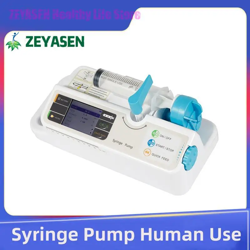 Zeyasen Electrocardioscanner Yringe Pump Lcd Real-time Alarm Rechargable Battery Cardiac Monitors Human Or Veterinary Use