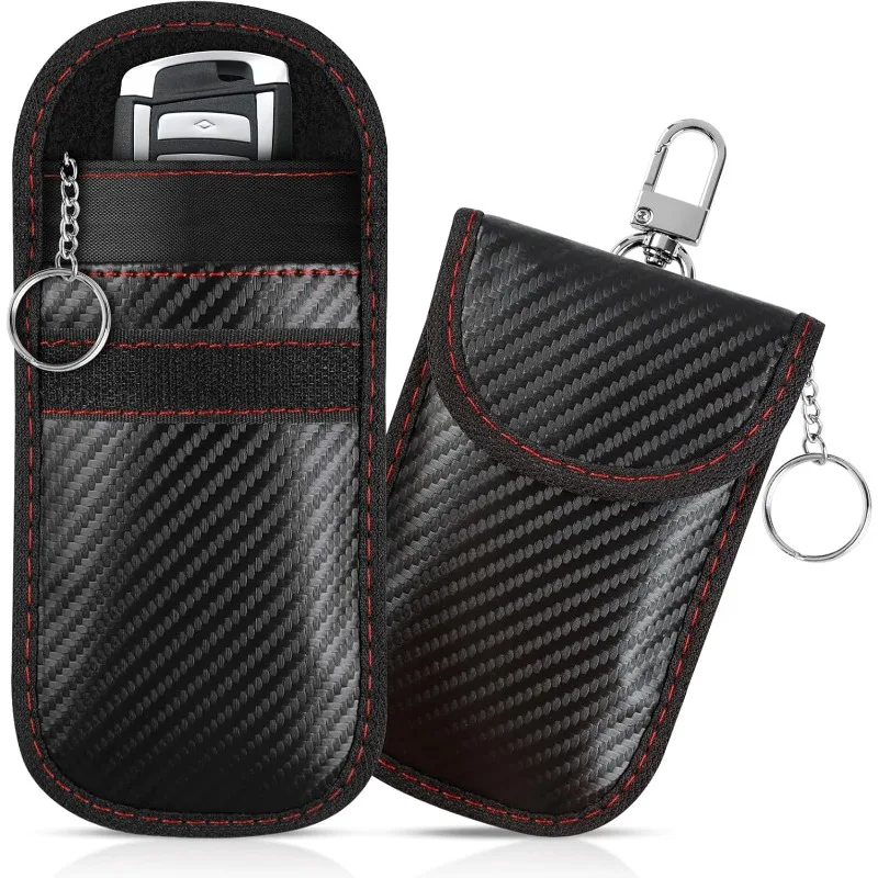 Deluxe RFID Signal Blocking Faraday Pouch with Dual Carbon Fiber Layers