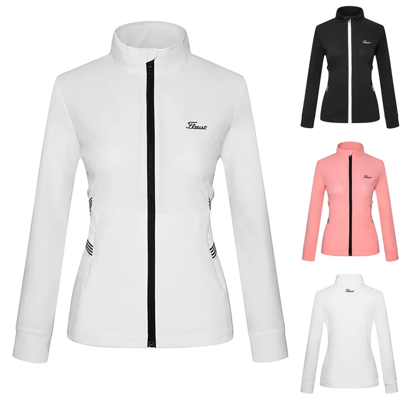 Women's Golf Windbreaker Spring Autumn Sports Coat Thin Breathable