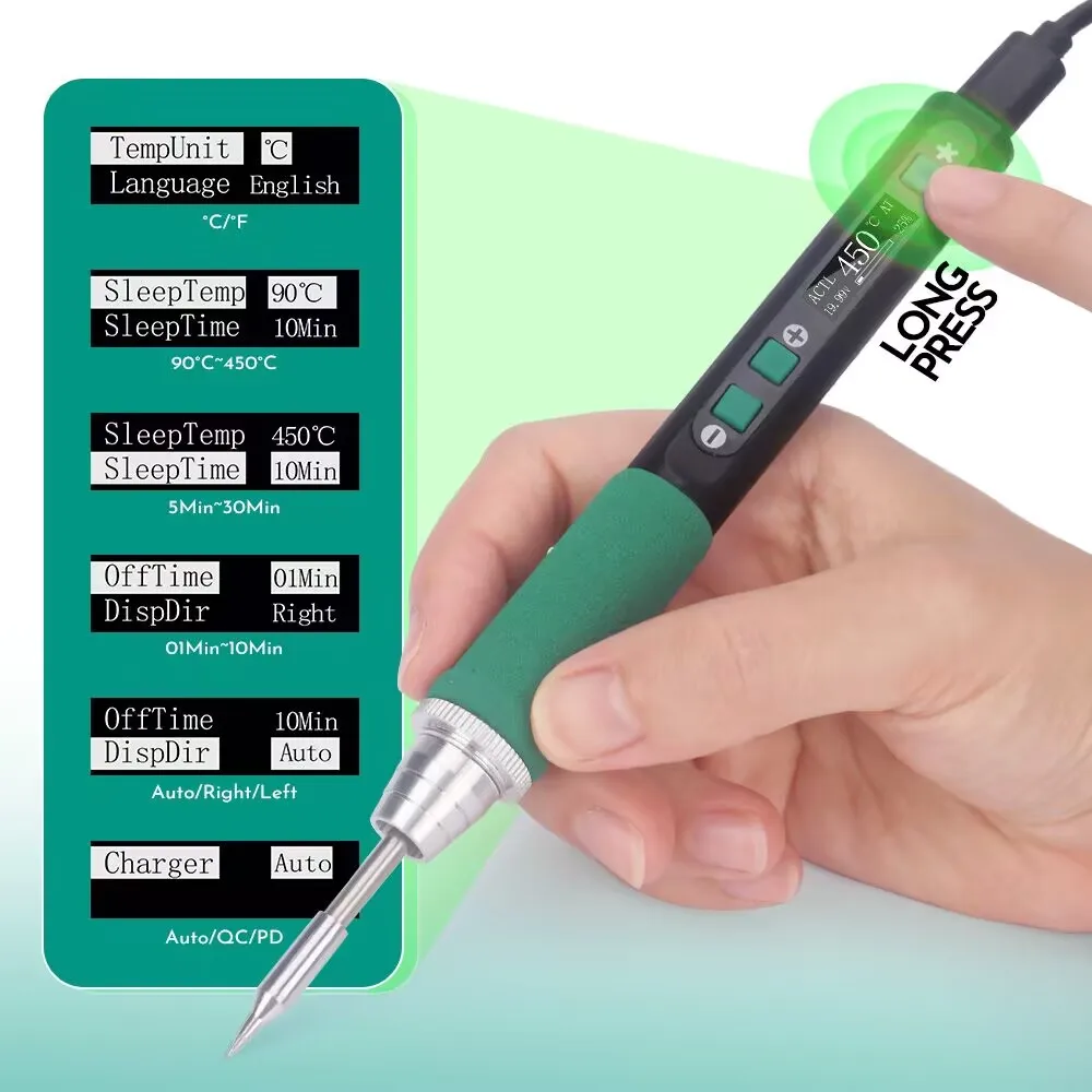 YIHUA 928D-IV 스마트 전기 납땜 인두 조절 가능한 온도 휴대용 정밀 납땜 인두 스테이션 키트