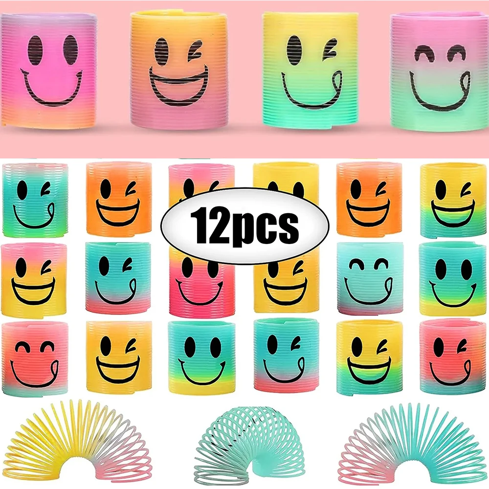 

12Pcs New Mini Rainbow Circle Party Favors for 3-5 Years 4-8 Kids Birthday Party Favor Goodie Bags Prize Award Pianta Baby Gift
