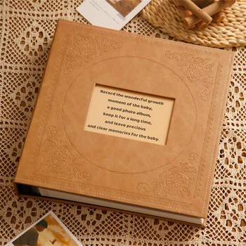 1000 immagini tasche Album fotografico da 5 pollici foto interstiziali custodia per libri Kid Memory cover in pelle Album fotografico di famiglia matrimonio