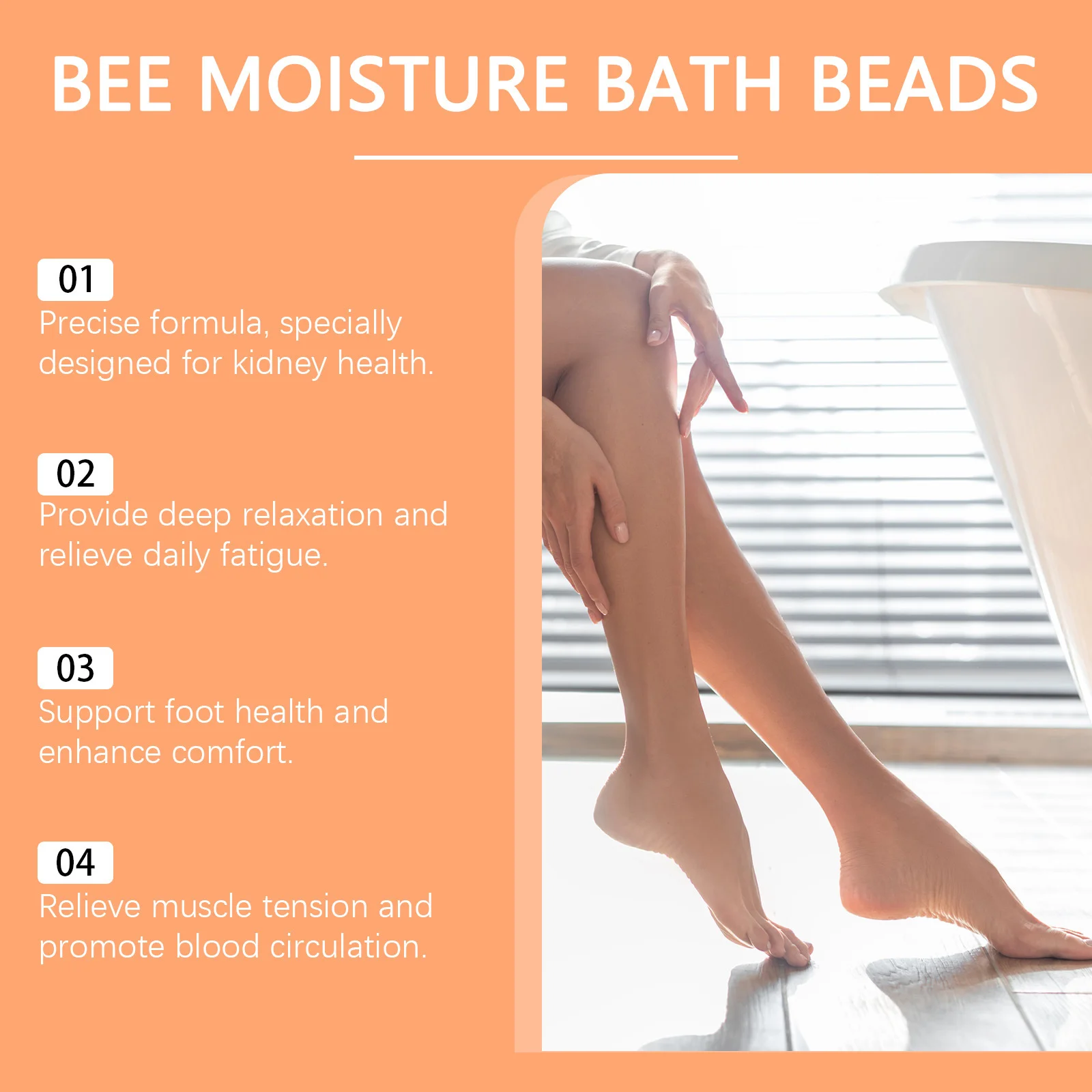 Bee Venom Foot Soak Beads Lymphatic Drainage Body Detox Remove Odor Relieve Leg Fatigue Improve Sleep Foot Cleansing Soak Gel
