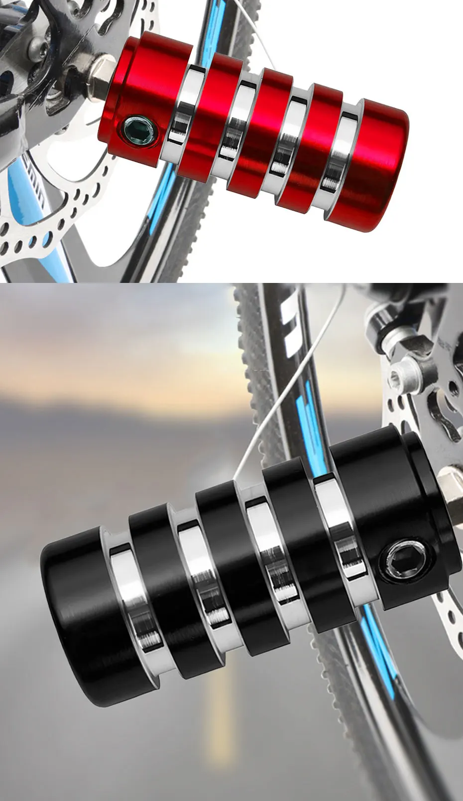 SEAMETAL Motorrad-Schalthebelabdeckung CNC Aluminium Rutschfester Schalthebelschutz Pedale Universal Passend Zubehör – Detail 6