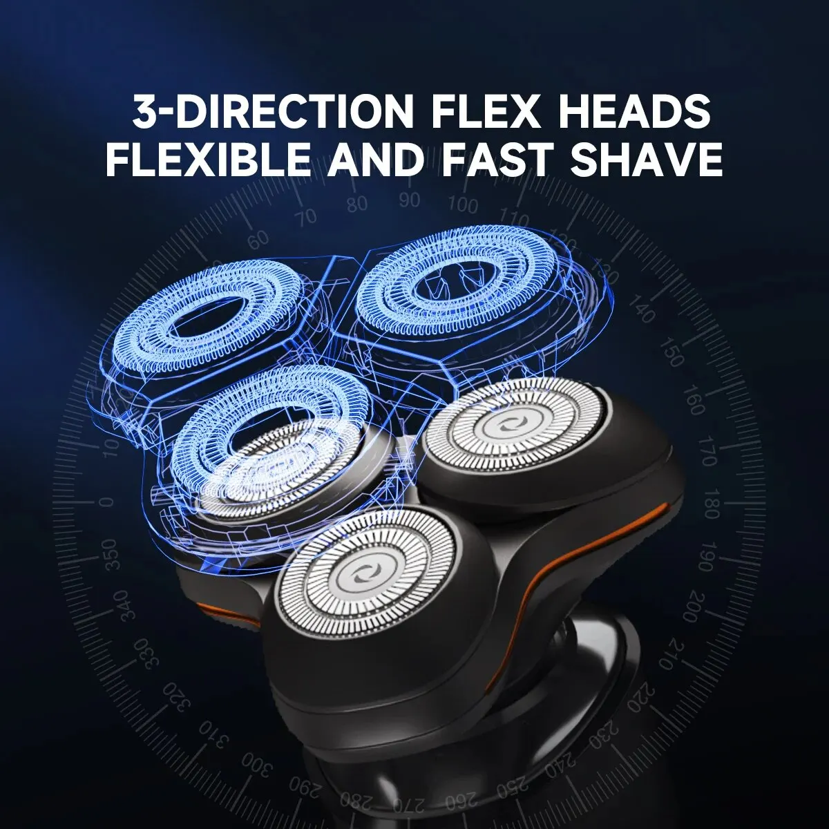 ENCHEN X8S-C Electric Shaver With 4 Replacement Heads Multi-Purpose Waterproof Type-C Rechargeable Portable Men Beard Trimmer hair clipper electric shaver hair trimmer electric razor rotary shaver electrical rotary shaver electric hair clipper cordless shaver