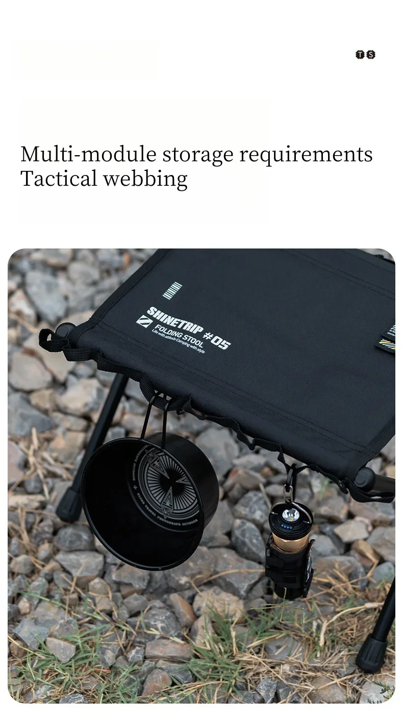 Description Picture 5 of itemOutdoor Fishing Stool Camping Tactical Stool Ultralight Folding Aluminum Picnic Chair Portable Tactical Folding Stools New