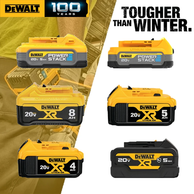 

Литиевая батарея DEWALT DCB184 DCB182 для электроинструментов Dewalt, 20 в, 8 Ач, 5 Ач, 4 Ач, 2 Ач, DCBP520, DCB203, DCBP034, DCB184G
