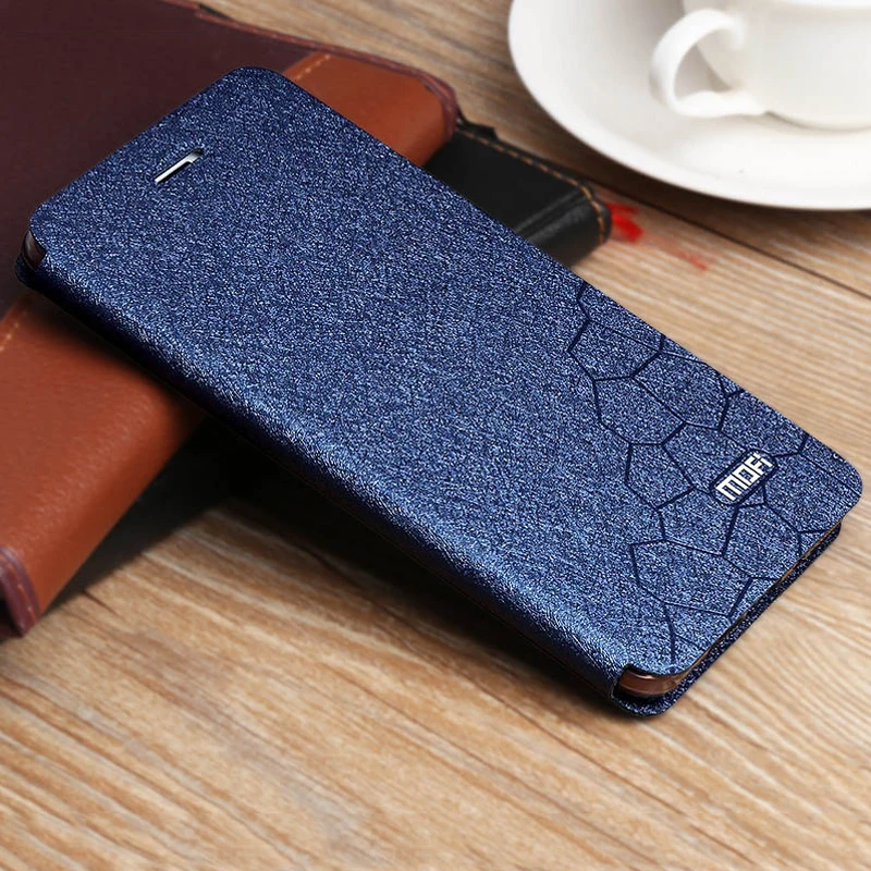 Luxurious PU Leather Flip Case with Glitter Back - Business Style