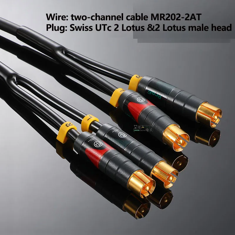 Dual-RCA auf 6,35mm Stereo-Audiokabel Professionelles Mischpult CD-Player Verbindungskabel LR Dual-Row Stereo – Detail 6