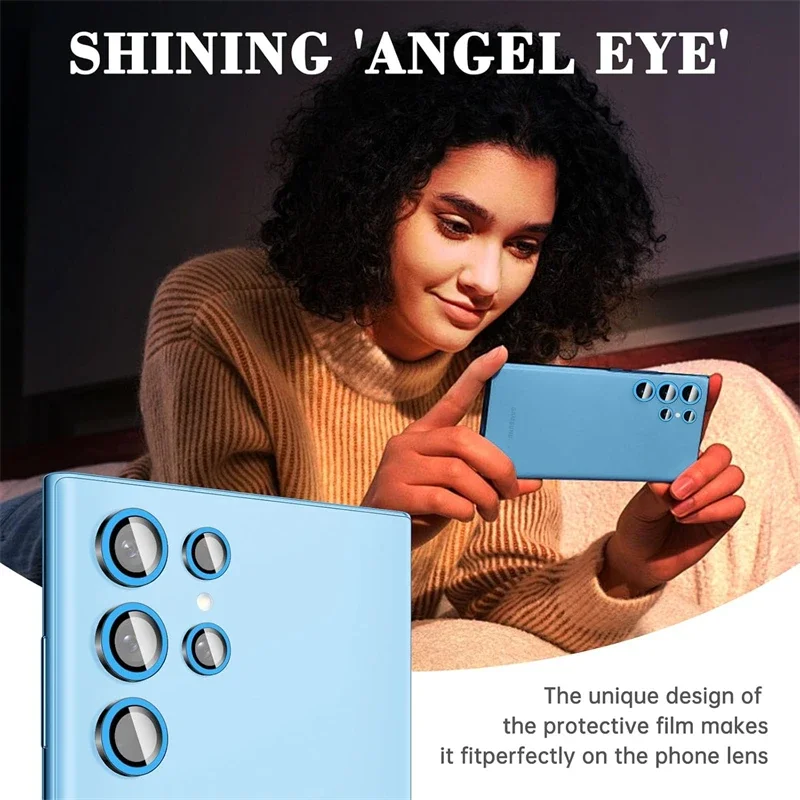 Night Light Luminous Tempered Glass Camera Lens Screen Protector Film Cover