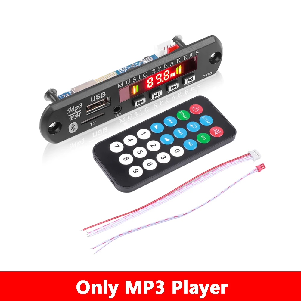 best mp3 player Kebidu 9V 12V mp3 player with Power amplifier bluetooth audio module Car Radio Hands freeCall Car Kit Decoding Board with Remote mp3 music player MP3 Players