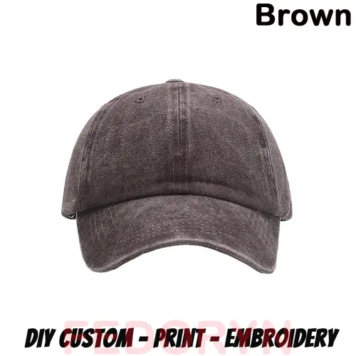 Fedoryn Custom Logo Baseball Cap for Men and Women DIY Design Letter Embroidery Retro Hat Customize Cap Graphic Print Wholesale - Image 10