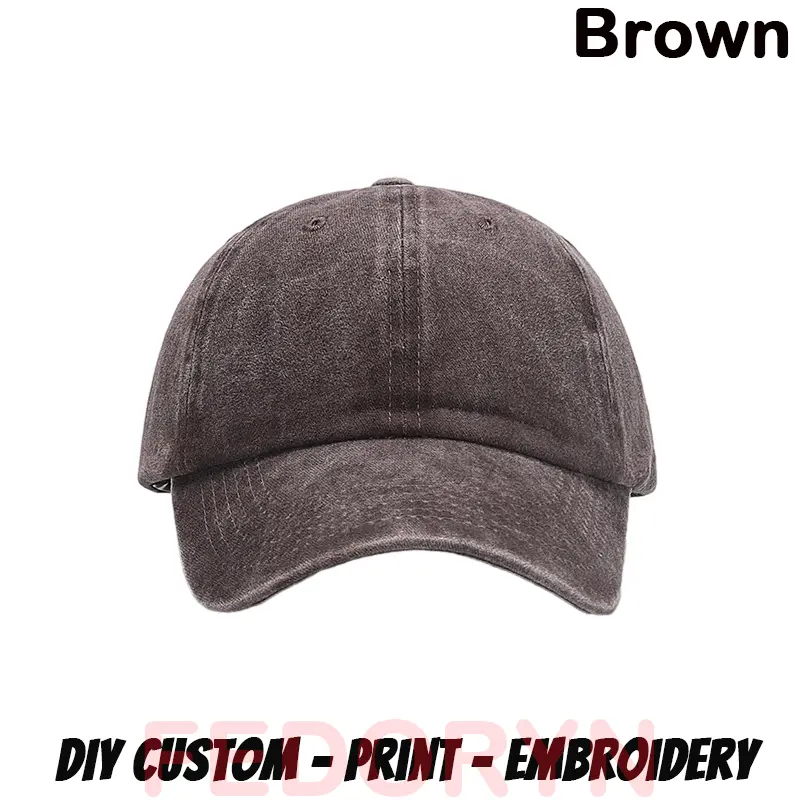 Fedoryn Custom Logo Baseball Cap for Men and Women DIY Design Letter Embroidery Retro Hat Customize Cap Graphic Print Wholesale - Image 10