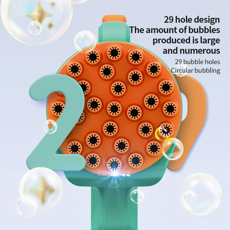 Light-Up Bubble Gun - 29-Hole Gatling Blaster for Boys & Girls 6-14 Years Old (battery & Bubble Liquid Not Included) 5