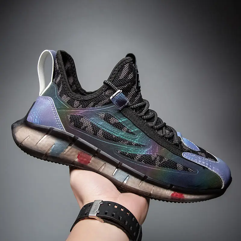 Trendy Shoes Men New 2021 Breathable Mesh Mesh Shoes Wide Foot Fat