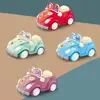 Cartoon Mini Q Pull Back Power Convertible Purple Car 6 Style Miniature Furniture Dollhouse Toy Model Set Kids Birthday Gifts 3