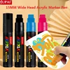 Large Capacity Acrylic Marker Pen 8MM/15MM Ultra Wide Line Width 15 Colors POP Pens Color Hand Drawn Advertising Poster Markers 1