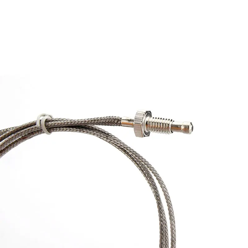 Thermocouple Thread M6 Screw Type K 1/2/3/4/5m Probe Sensor Temperature Sensor 0-600&deg;C for Temperature Controller temperature sensor