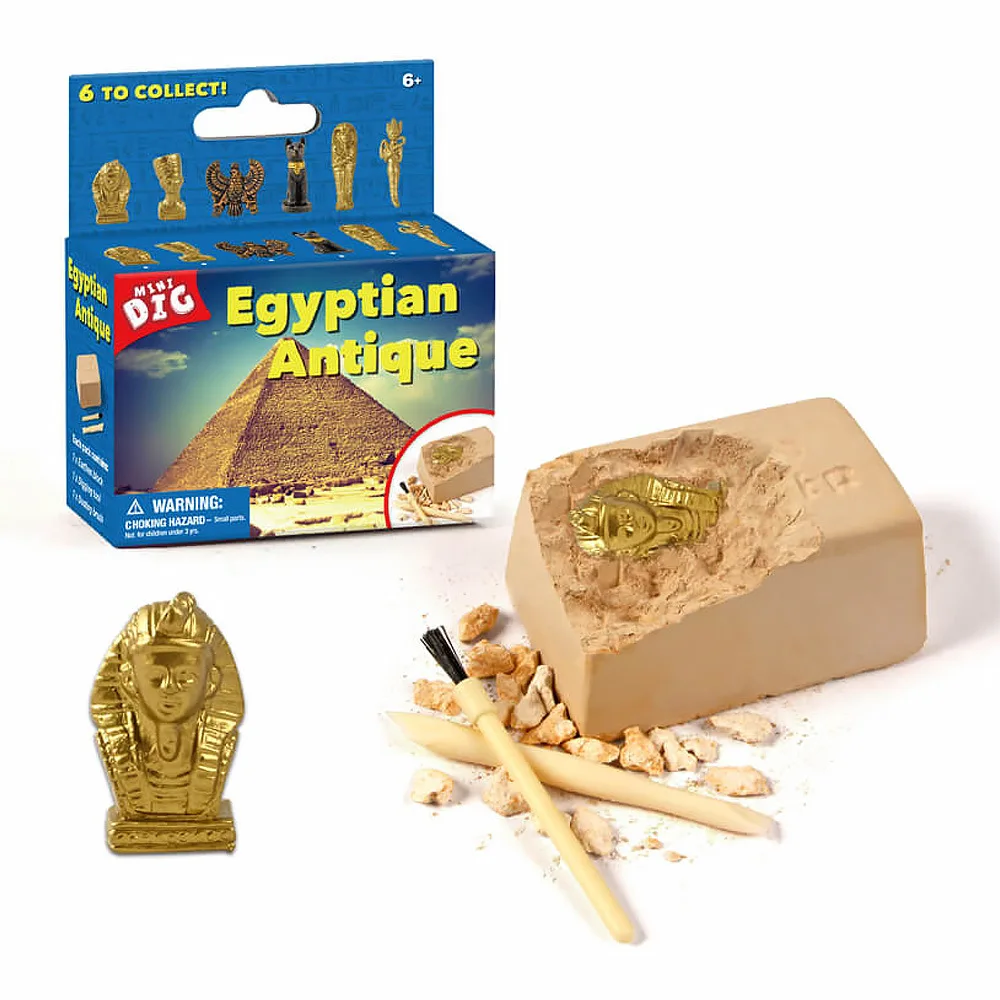 Kids DIY Archaeological Excavation Egyptian Antique Dig up Kit Educational Toy Set Gift