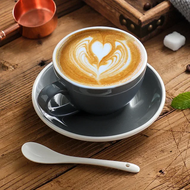 300ml Ceramic Coffee Cup and Saucer Set: A Stylish Addition to Your Drinkware Collection