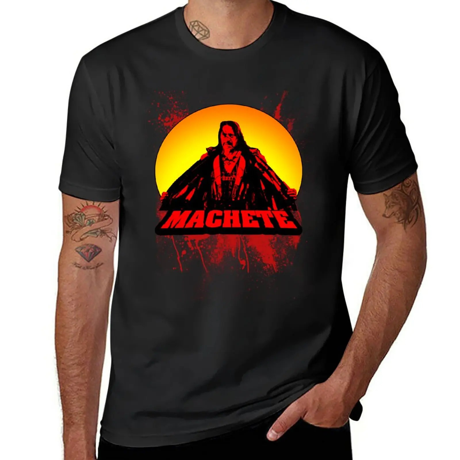 

Machete T-Shirt kawaii clothes customizeds aesthetic clothes mens funny t shirts
