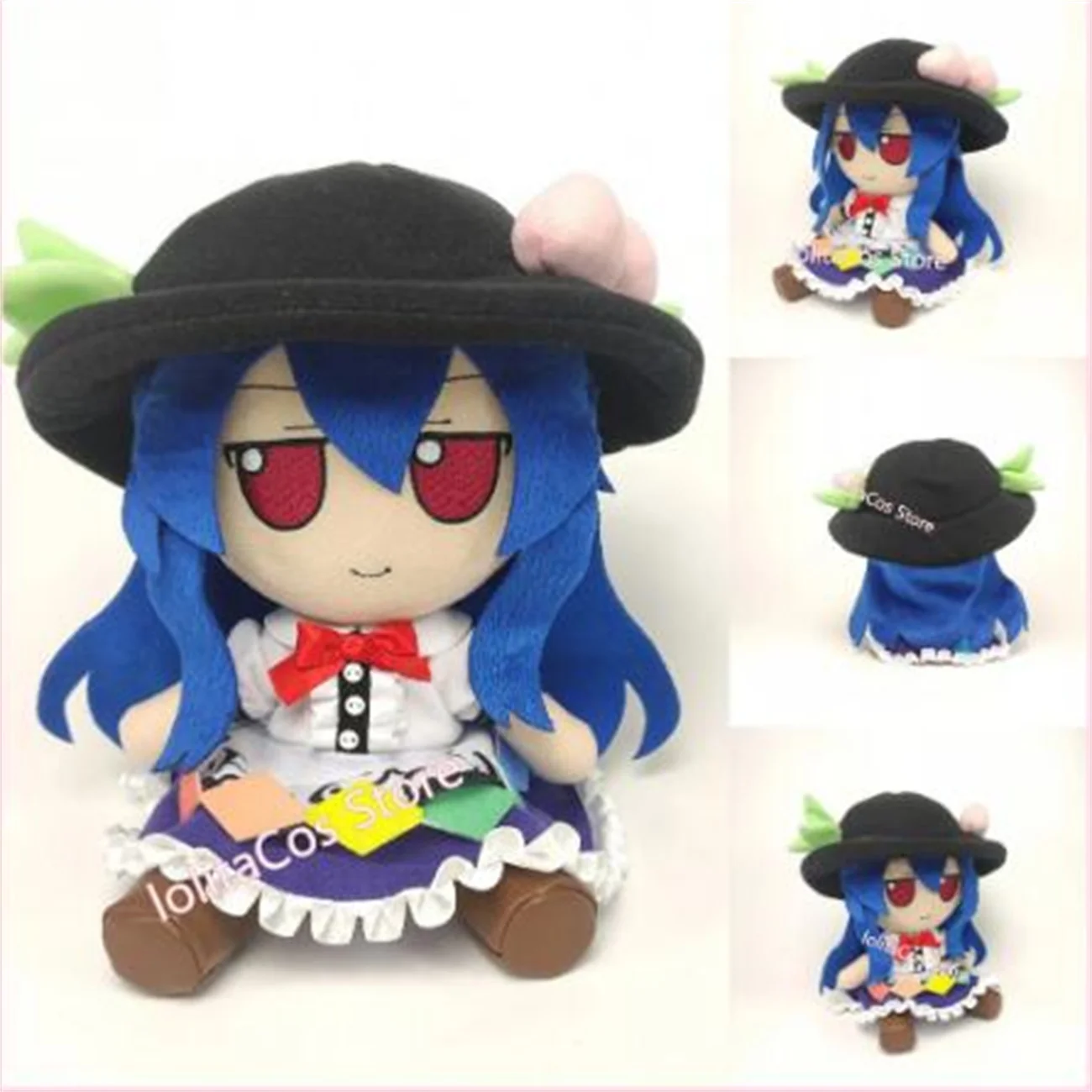 

Anime TouHou Project Hinanawi Tenshi Fumo Fumo Cosplay Cute Girl Doll Plush Stuffed Throw Pillow Sitting Toy Boy Girl Xmas Gift