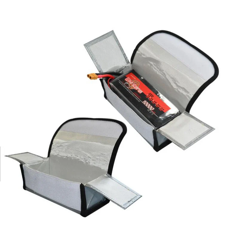Sac de sécurité ignifuge pour batterie Lipo FPV RC - Bleu marine