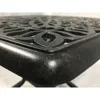 Cast Aluminum Patio Furniture End Table, Mid-Century Modern Table with Round Corners for Living Room, Cafe and Home Office 3