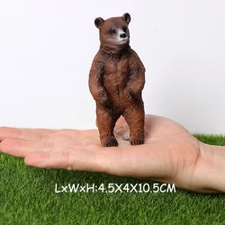 Wildlife Adventure Playset with Realistic Animal and Indigenous Figures (Brown bear)