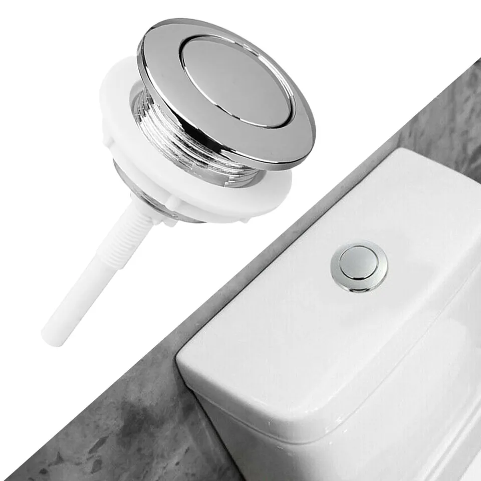 Toilet Flush Drukknop Schakelaar Universele Dual Flush 38mm Gat Toilet Knop Cover Ronde Klep Dichtstool Dual Druk Tank Drukschakelaar Waterbesparende Staaf Onderdelen Toilet Flush Knop