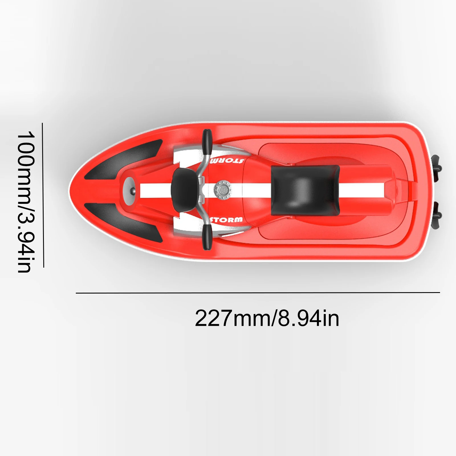 리모컨 충전식 전기 RC 레이싱 보트 장난감, 어린이 및 성인용 고속 RC 보트, 수영장 및 호수용, 4 km/h, 2.4GHz
