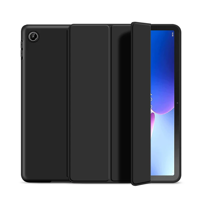Capa de Couro Magnética para Lenovo Tab Capa de Silicone Tpu Macia Smart Cover M10 Plus 3ª Geração 106 Tb125fu Tb128fu 2023