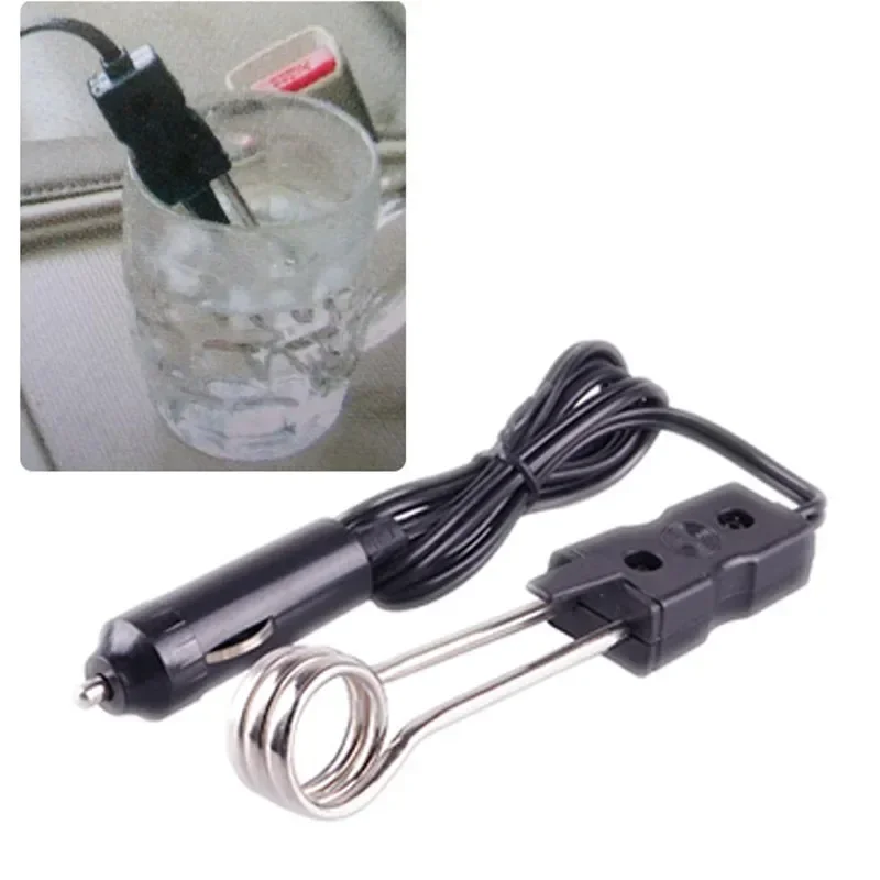 Car Cup Mug Water Heater Element Kettle Immersion Portable Electric Heater 12V 120W 1Pc For Travel electric kettle immersion heater car heater mug