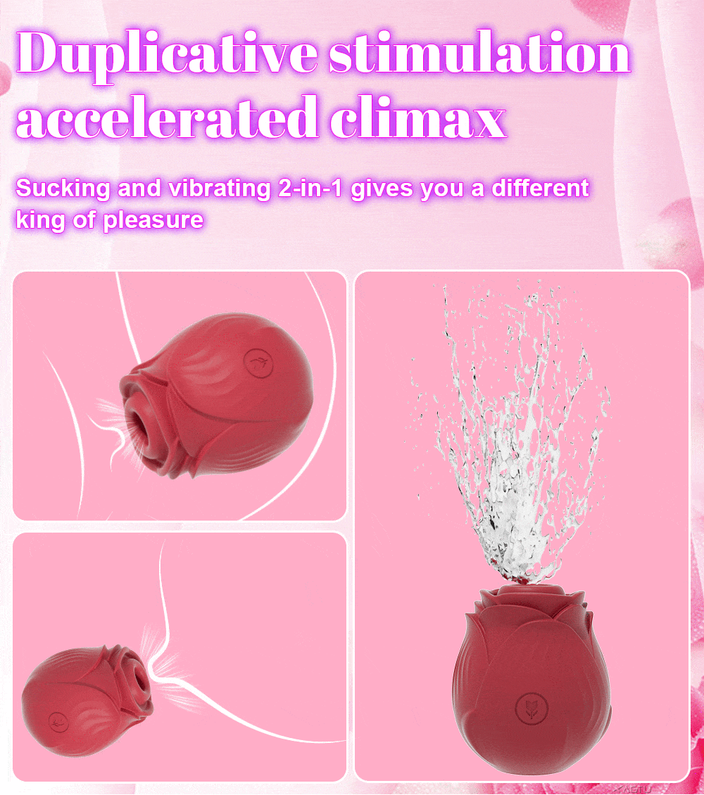 Animated sequence of rose suction modes