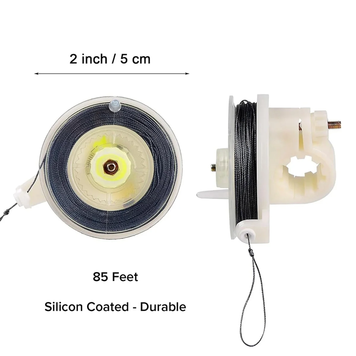 BAAU Trip Wire on Reusable Reel (4 Pack)-Early Warning Perimeter for All Devices 85FT Line on Easy Wind Reel