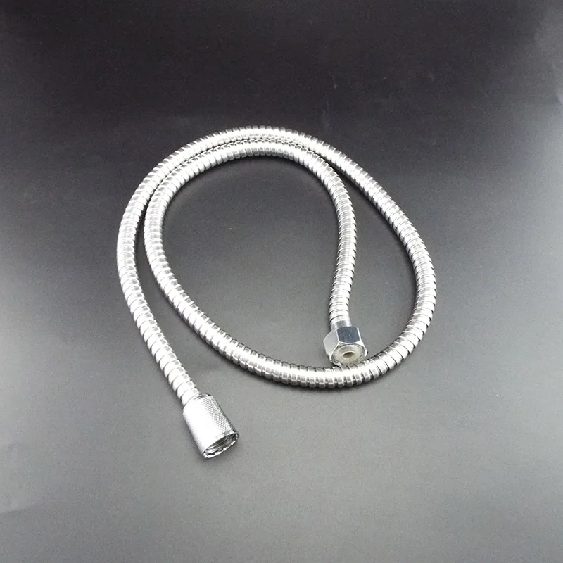 Shower Hose Flexible Shower Hose Tube 1.2m/1.5/2m Long For Home Bathroom Shower Water Hose Extension Plumbing Pipe Pulling Stainless Steel