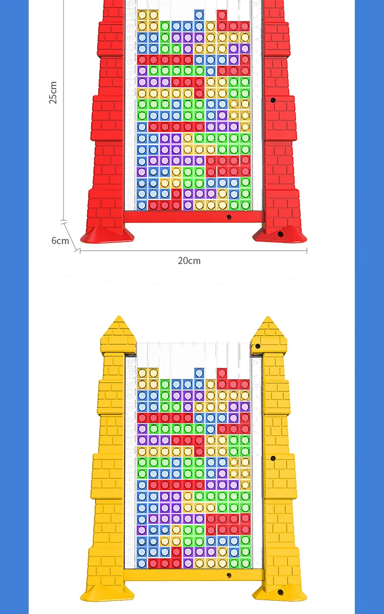 Jogo colorido quebra-cabeça de madeira quebra-cabeça construção de