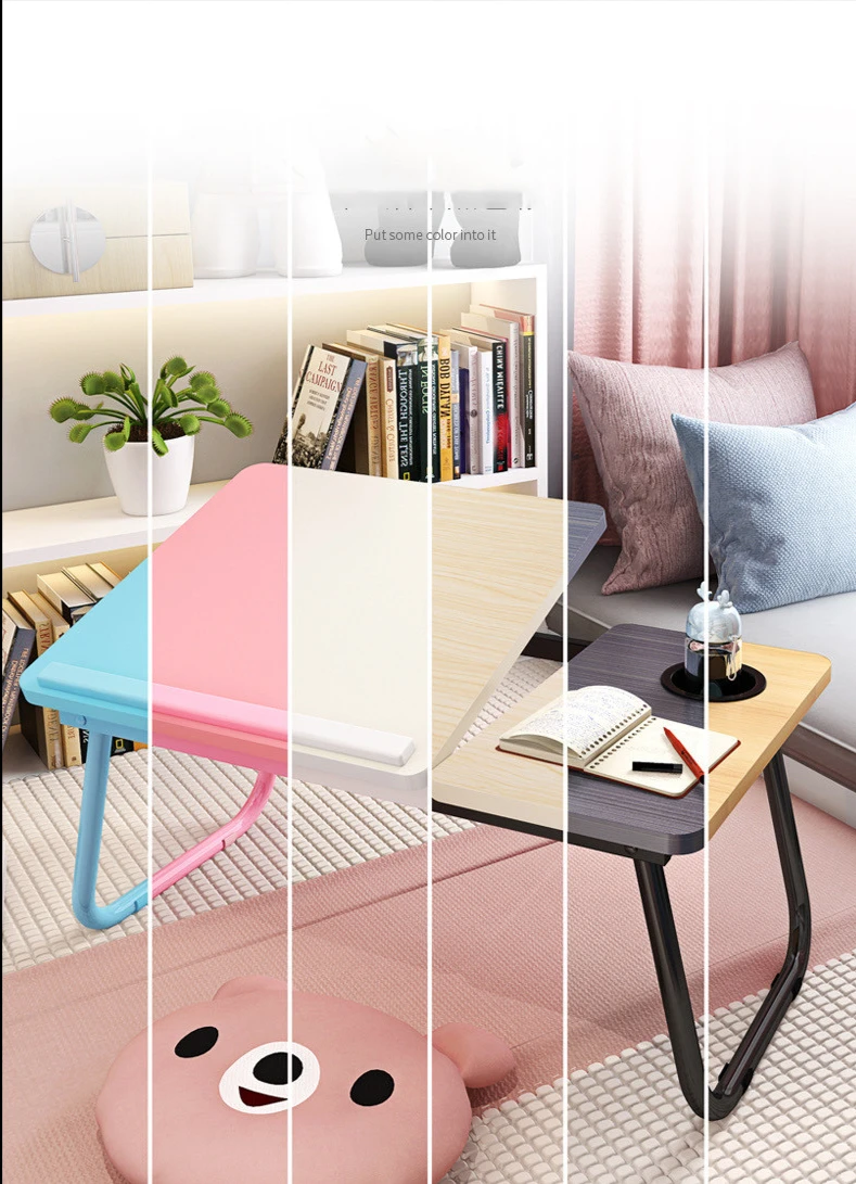 Description Picture 5 of itemFolding Laptop Desk for Bed Portable Computer Tray for Sofa Table for Writing 4 Angles Adjustable Laptop Table with Cup Holder