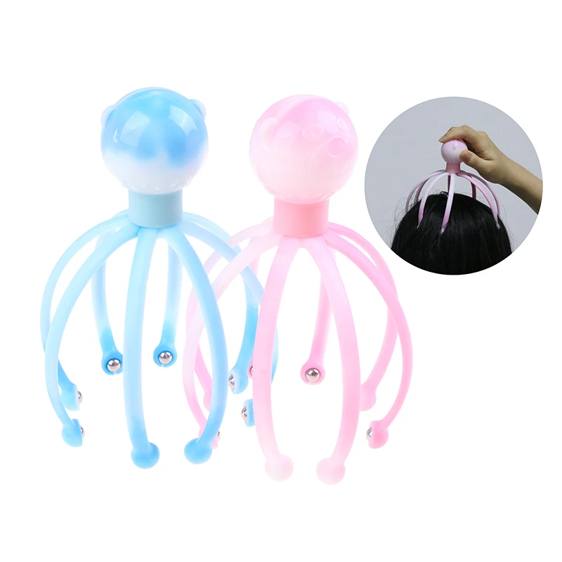 

Head Massager Neck Massage Octopus Scalp Stress Relax Spa Healing Alloy Health Care Tool Body Head Massage Beauty Health Tool